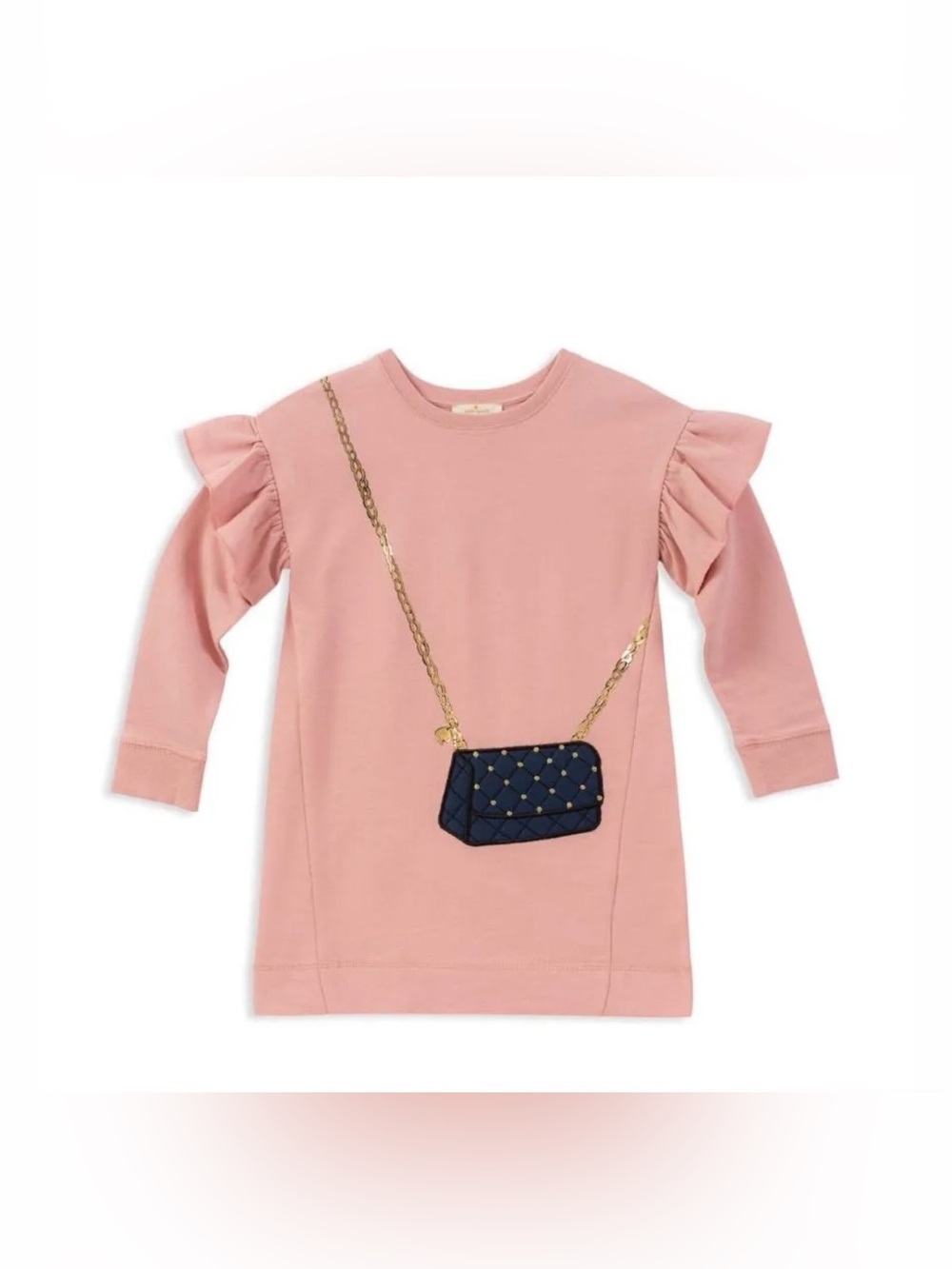 French Terry Dress With Faux Quilted Purse - Kate Spade - Girls Size 6